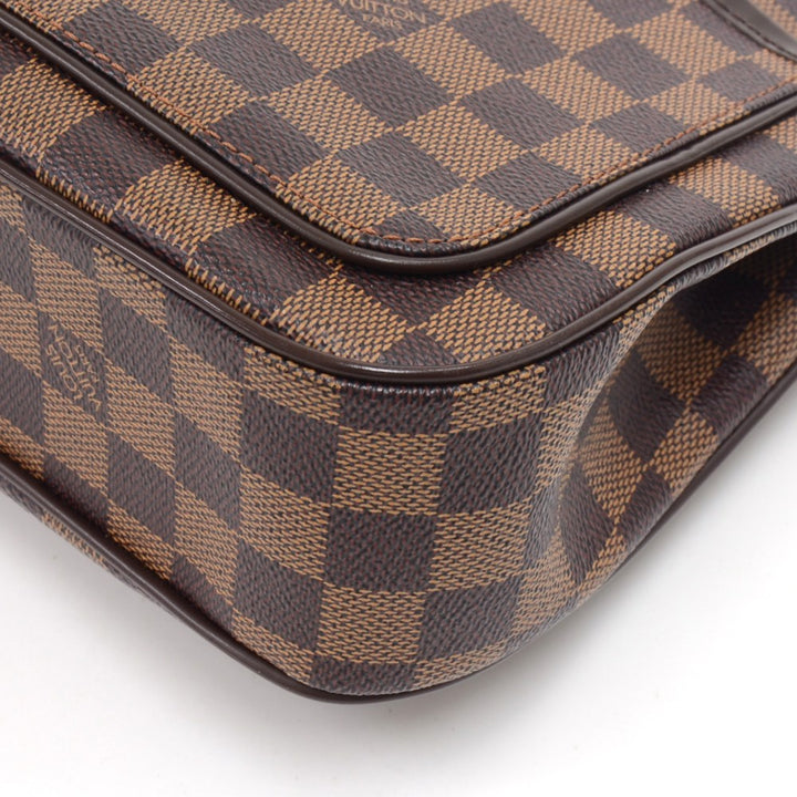 aubagne damier ebene canvas shoulder bag