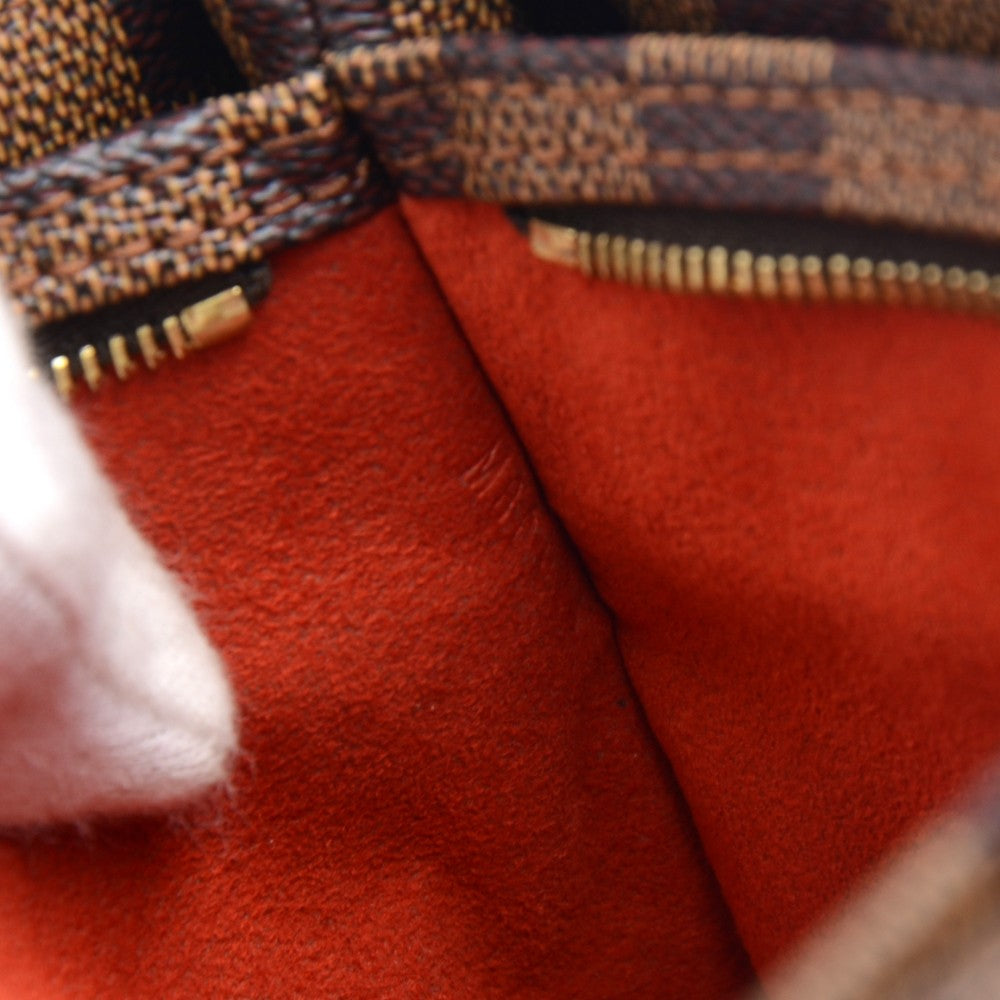aubagne damier ebene canvas shoulder bag