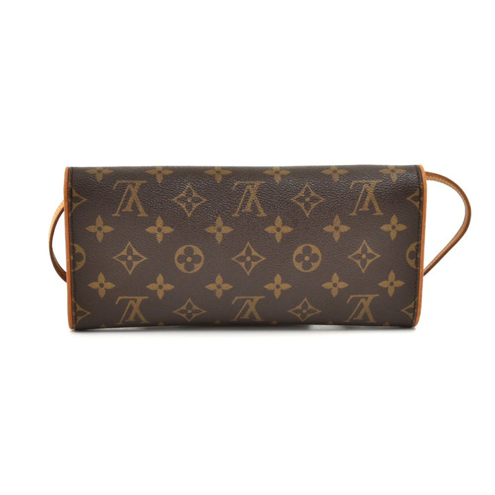 pochette twin gm monogram canvas shoulder bag