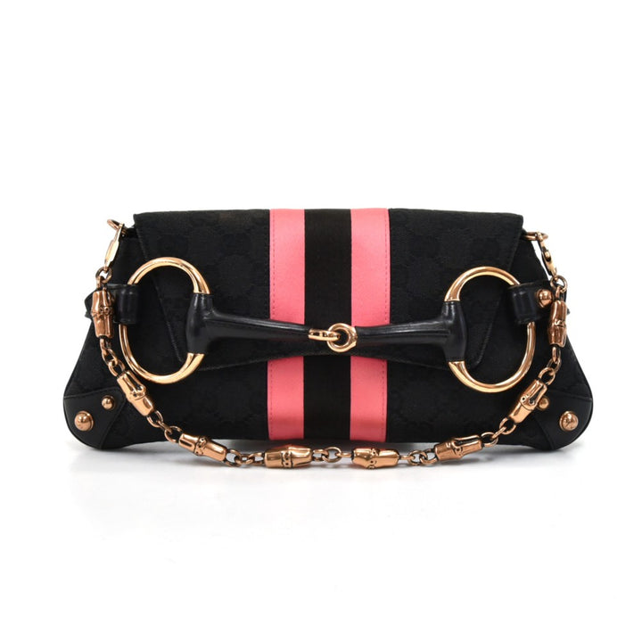 monogram canvas horsebit bag