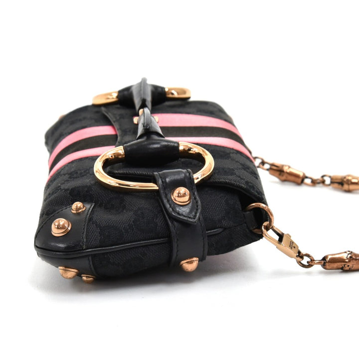 monogram canvas horsebit bag