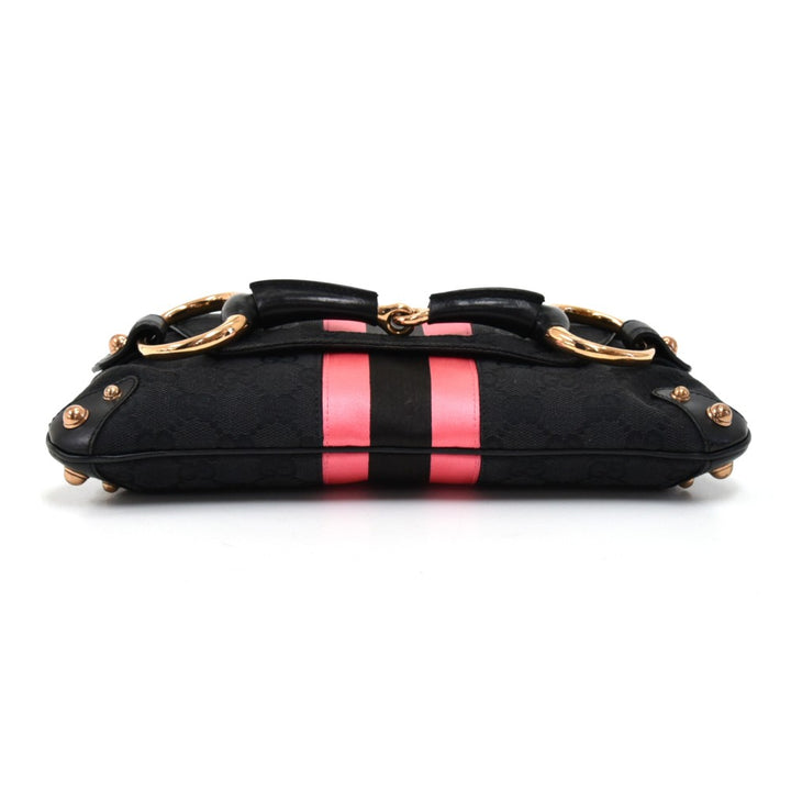 monogram canvas horsebit bag