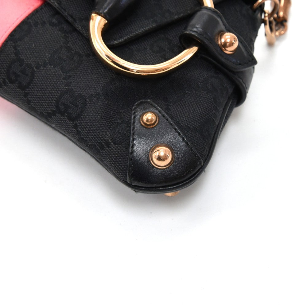monogram canvas horsebit bag