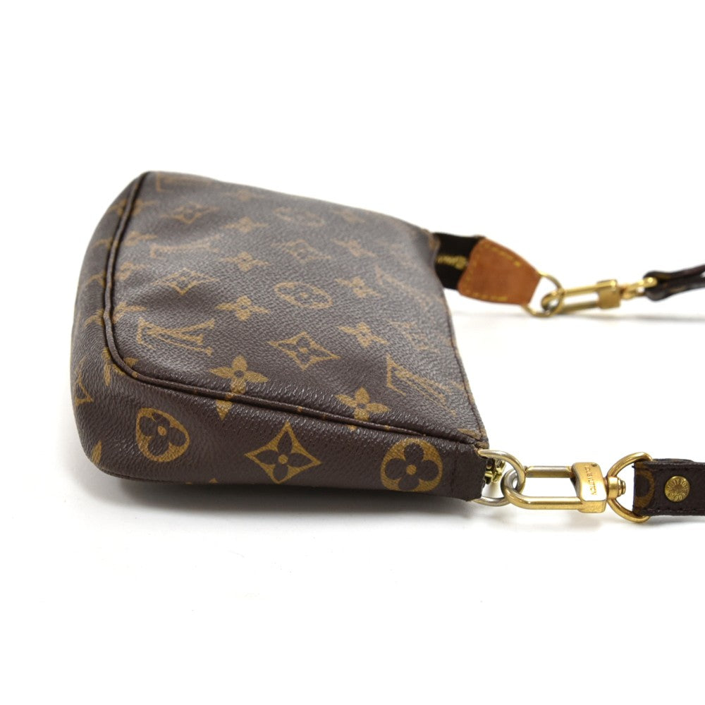 pochette accessoires monogram canvas bag with canvas strap