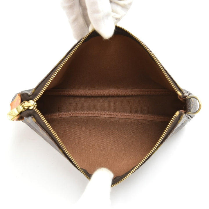 pochette accessoires monogram canvas bag with canvas strap