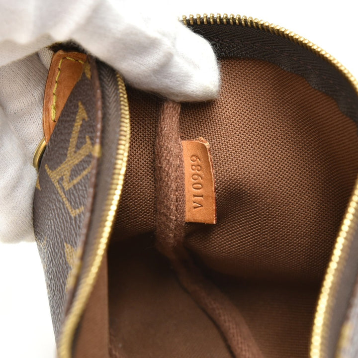 pochette accessoires monogram canvas bag with canvas strap