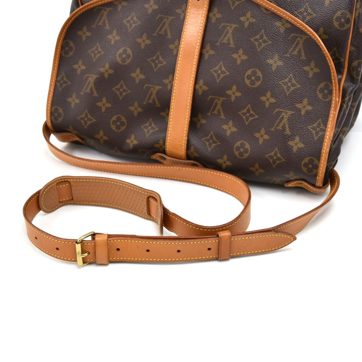 saumur 35 monogram canvas messenger bag