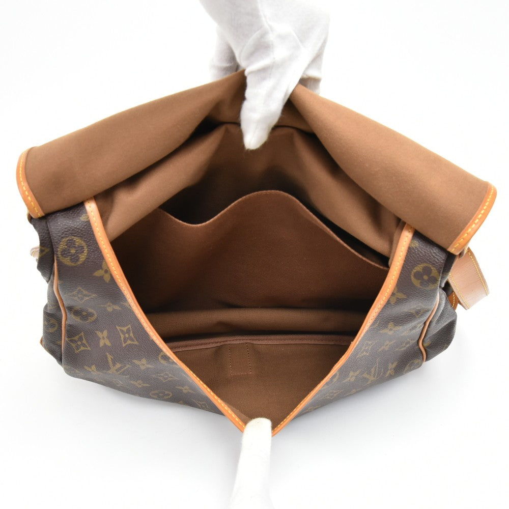 saumur 35 monogram canvas messenger bag