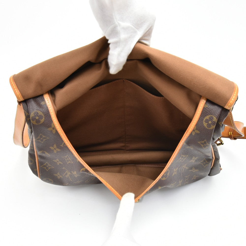 saumur 35 monogram canvas messenger bag