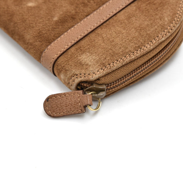 suede bamboo handle mini bag