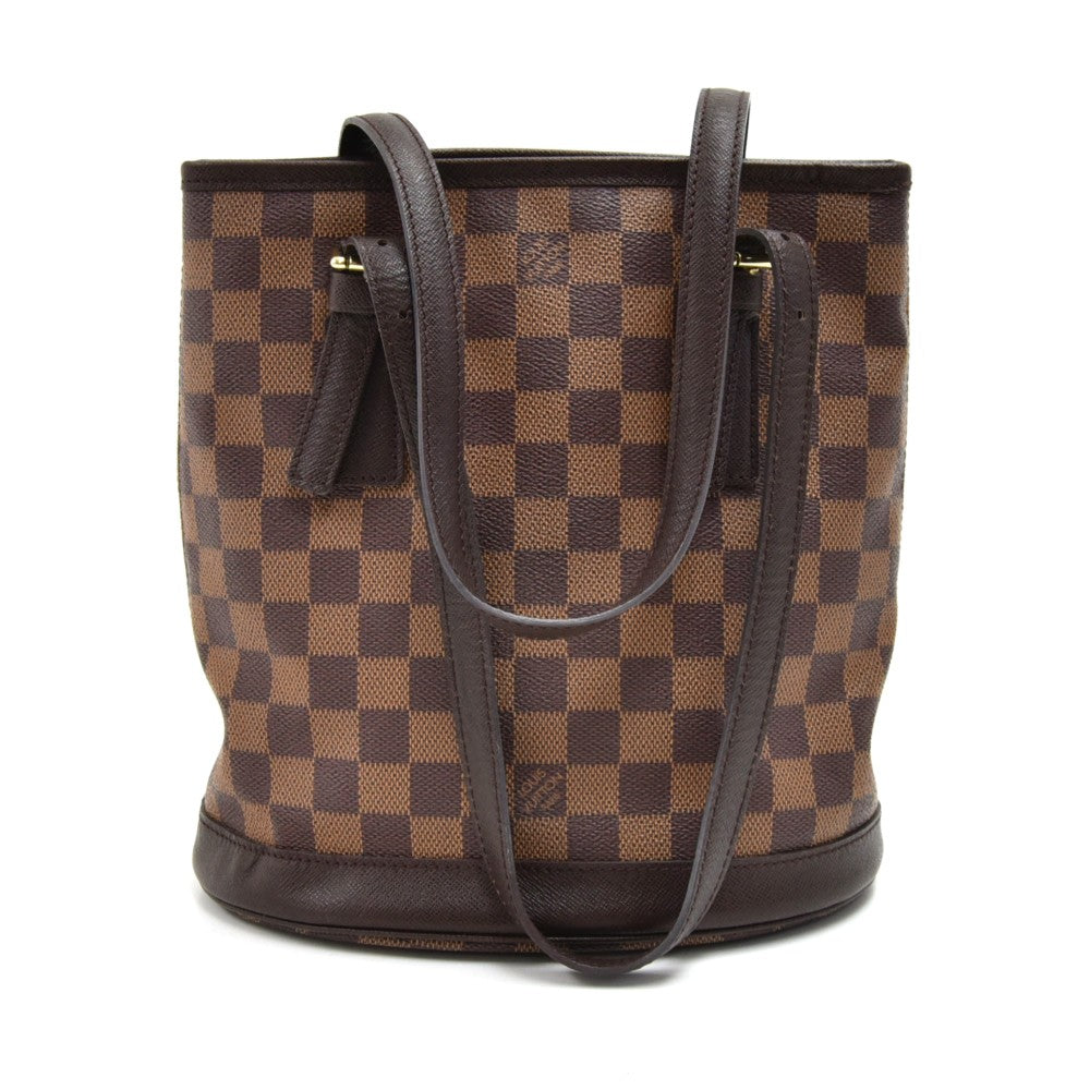 marais damier ebene canvas bucket bag