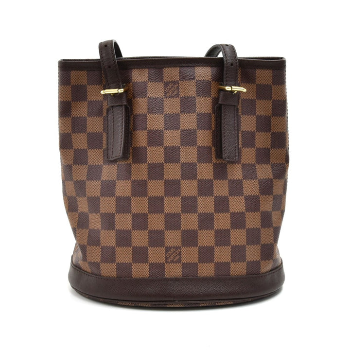 marais damier ebene canvas bucket bag