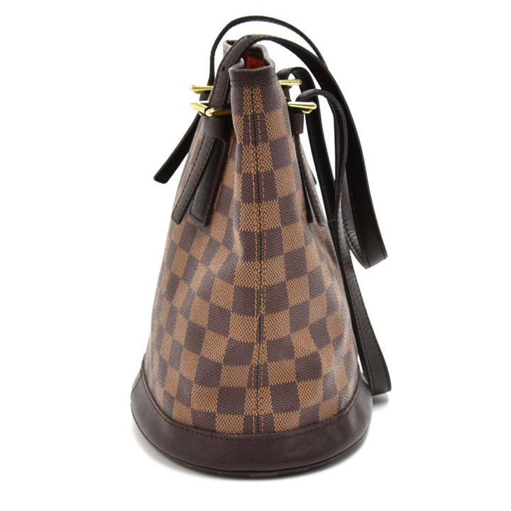 marais damier ebene canvas bucket bag