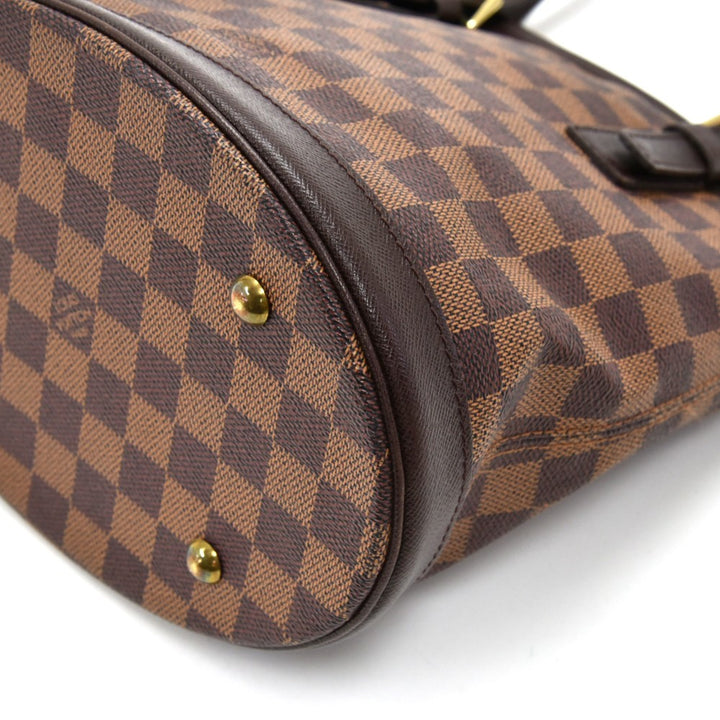 marais damier ebene canvas bucket bag