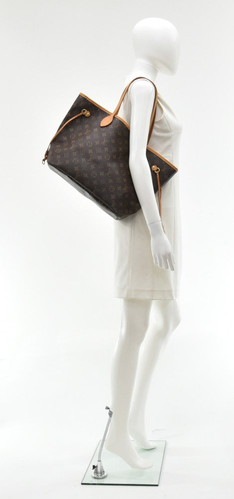 neverfull mm monogram canvas tote bag