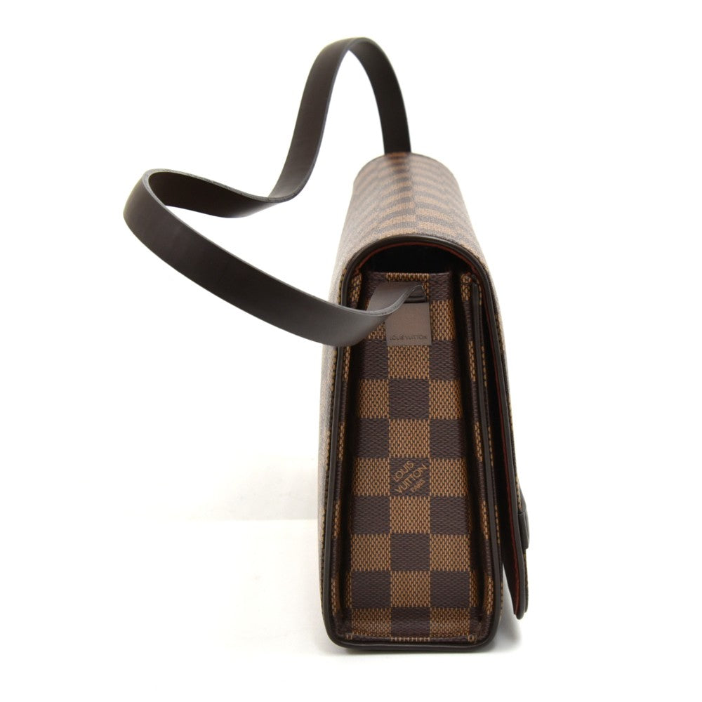 tribeca long damier ebene canvas bag