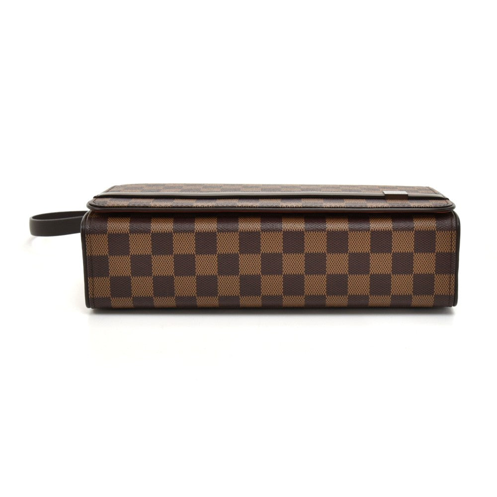 tribeca long damier ebene canvas bag