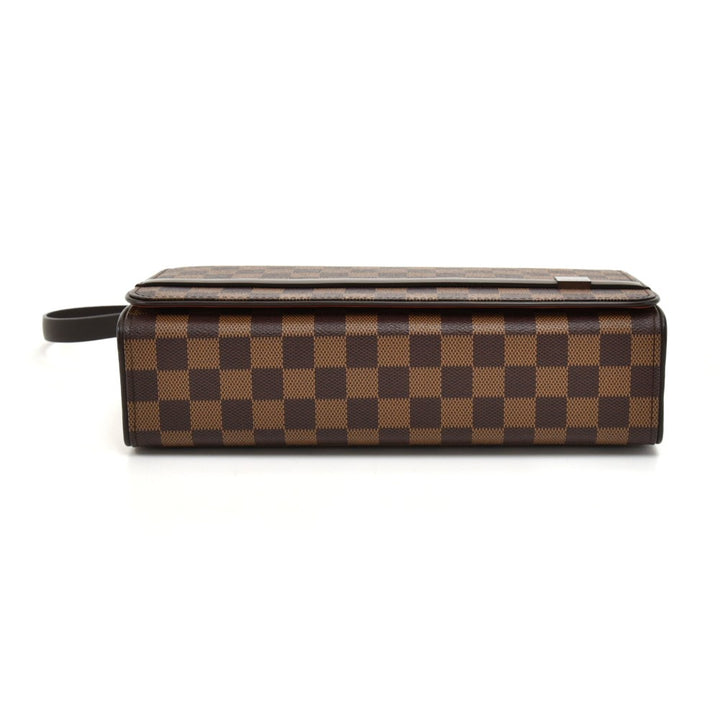 tribeca long damier ebene canvas bag