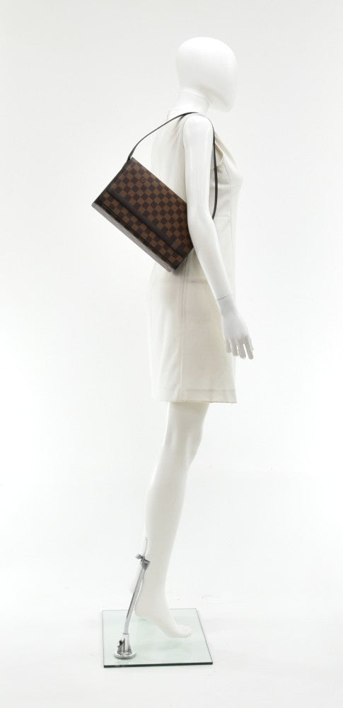 tribeca long damier ebene canvas bag