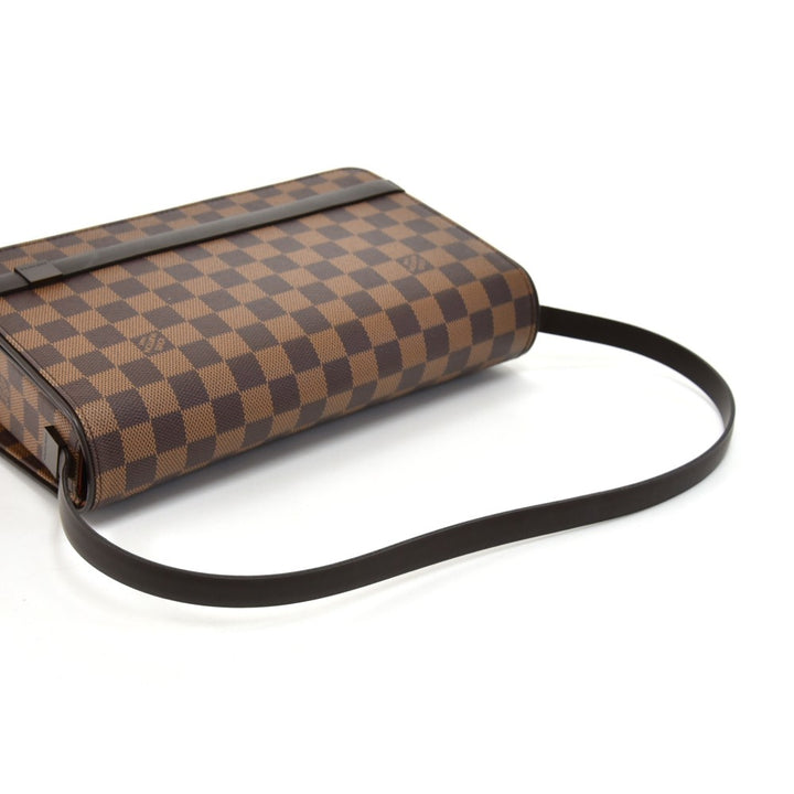 tribeca long damier ebene canvas bag