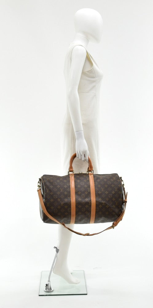 keepall 45 bandouliere monogram canvas bag