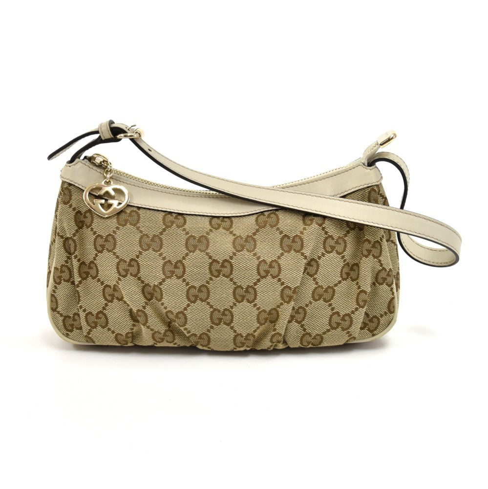 pleated monogram canvas small bag