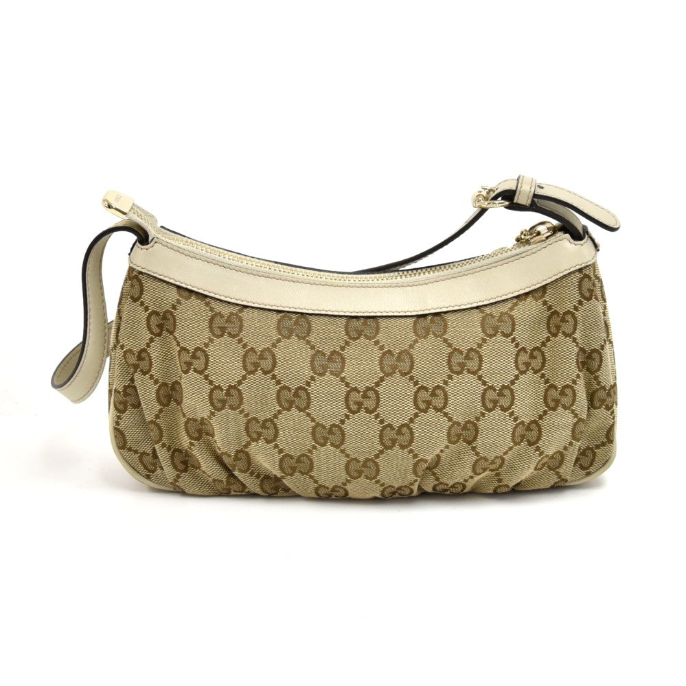 pleated monogram canvas small bag
