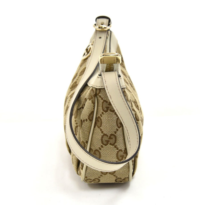 pleated monogram canvas small bag