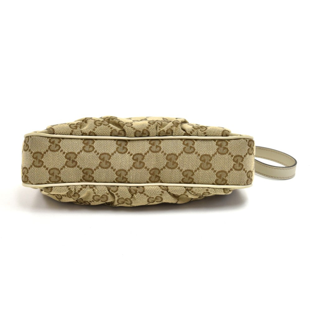 pleated monogram canvas small bag