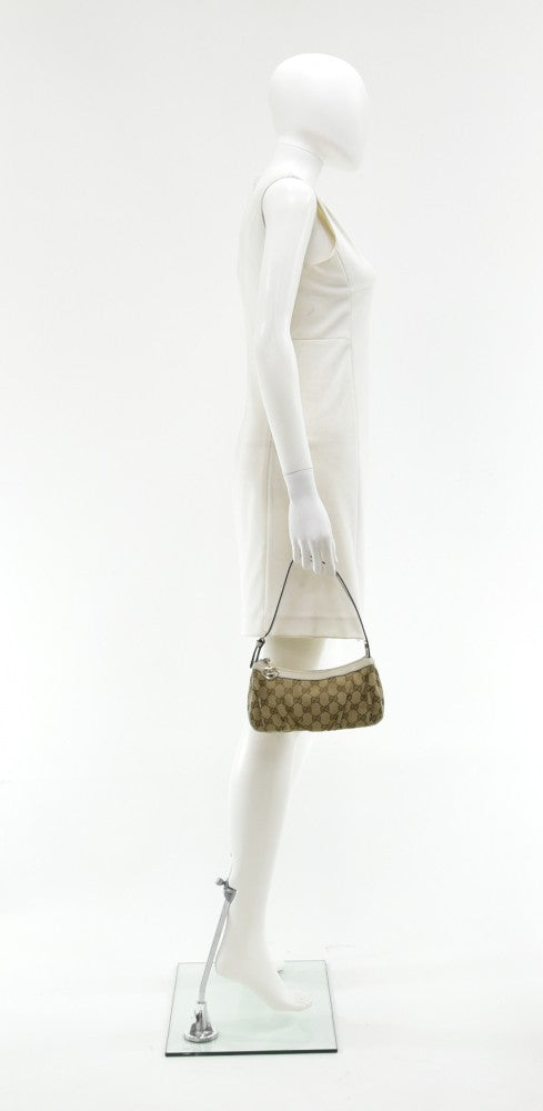 pleated monogram canvas small bag