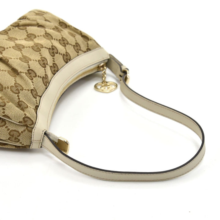 pleated monogram canvas small bag