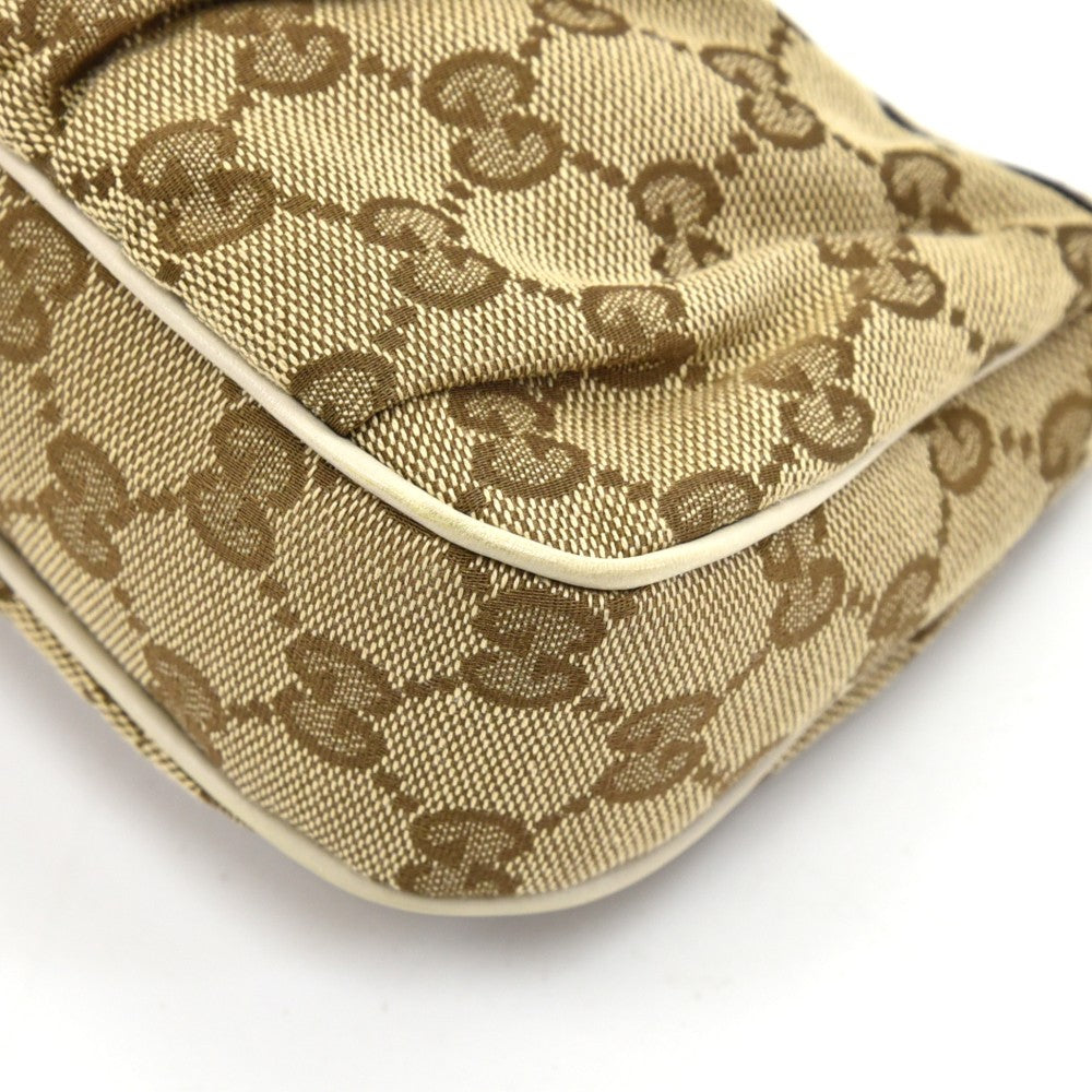 pleated monogram canvas small bag