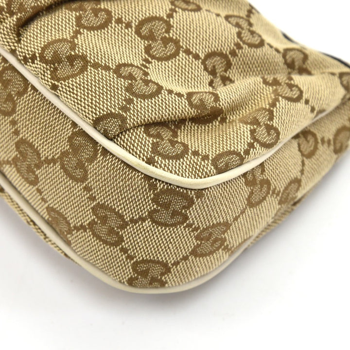 pleated monogram canvas small bag