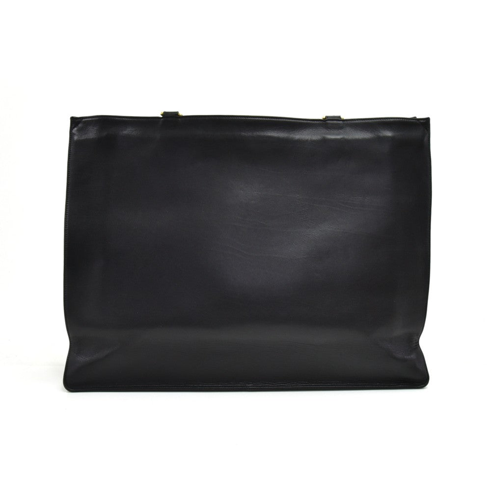 smooth leather jumbo shopping tote bag