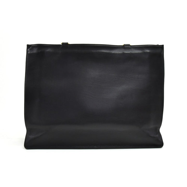 smooth leather jumbo shopping tote bag