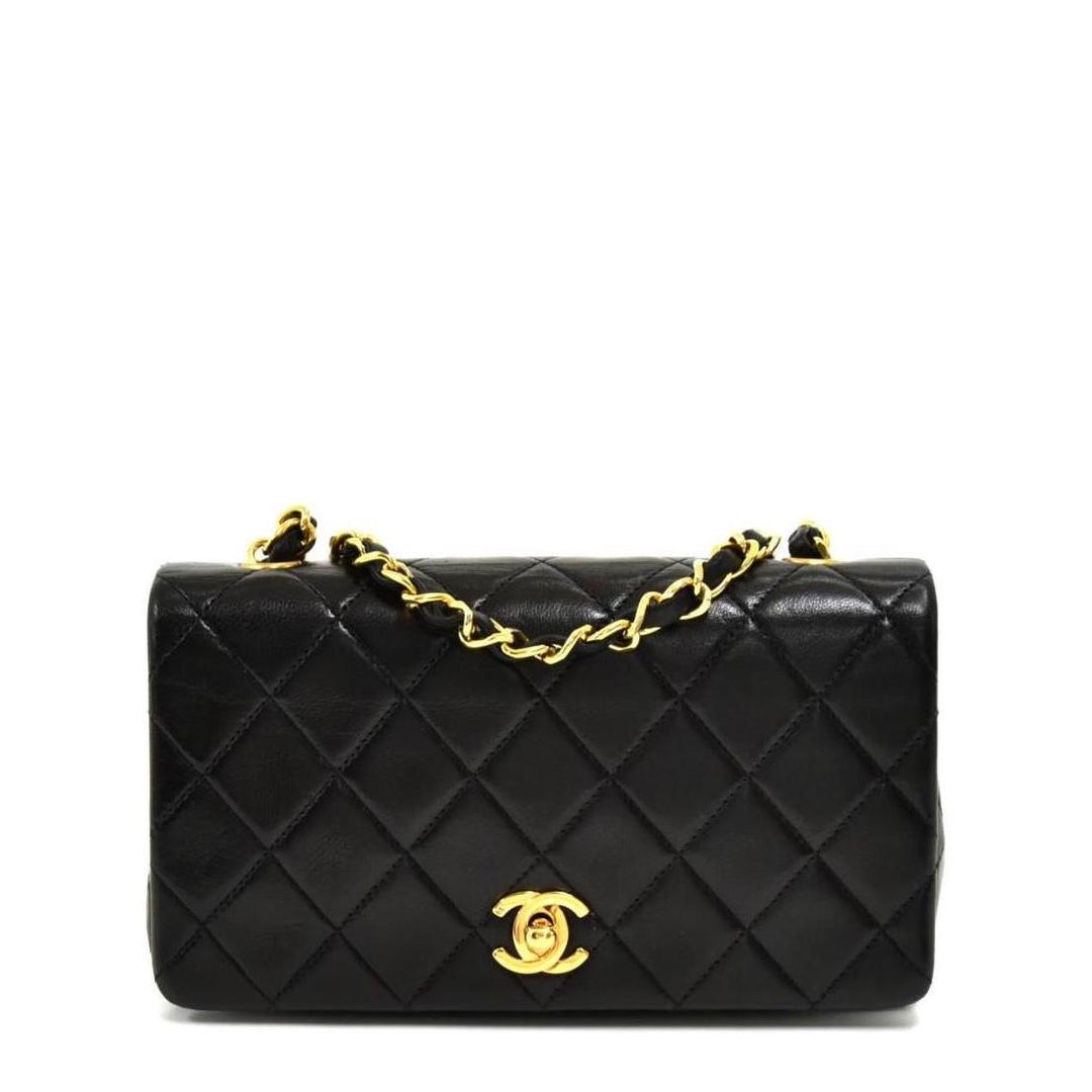 singe flap mini leather leather bag