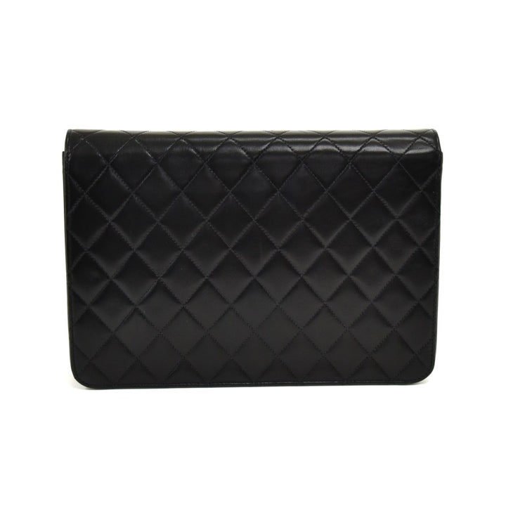 classic quilted leather single flap bag
