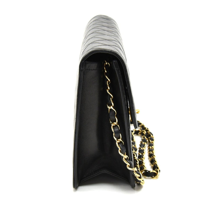 classic quilted leather single flap bag