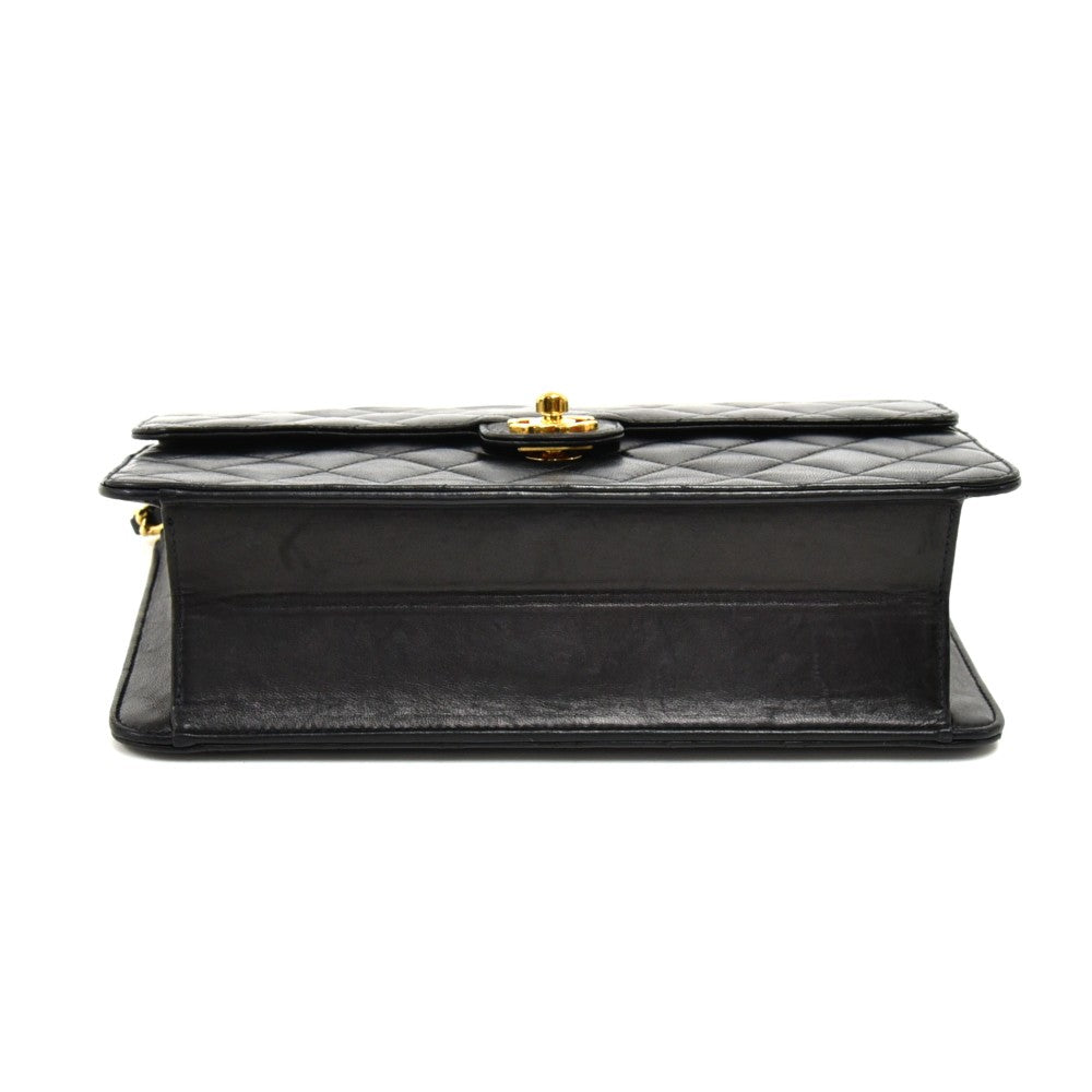 classic quilted leather single flap bag