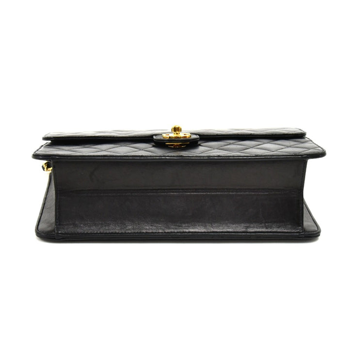 classic quilted leather single flap bag