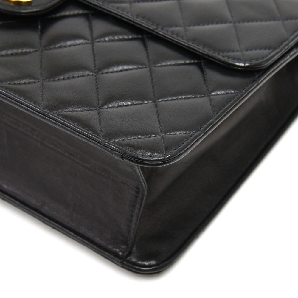 classic quilted leather single flap bag