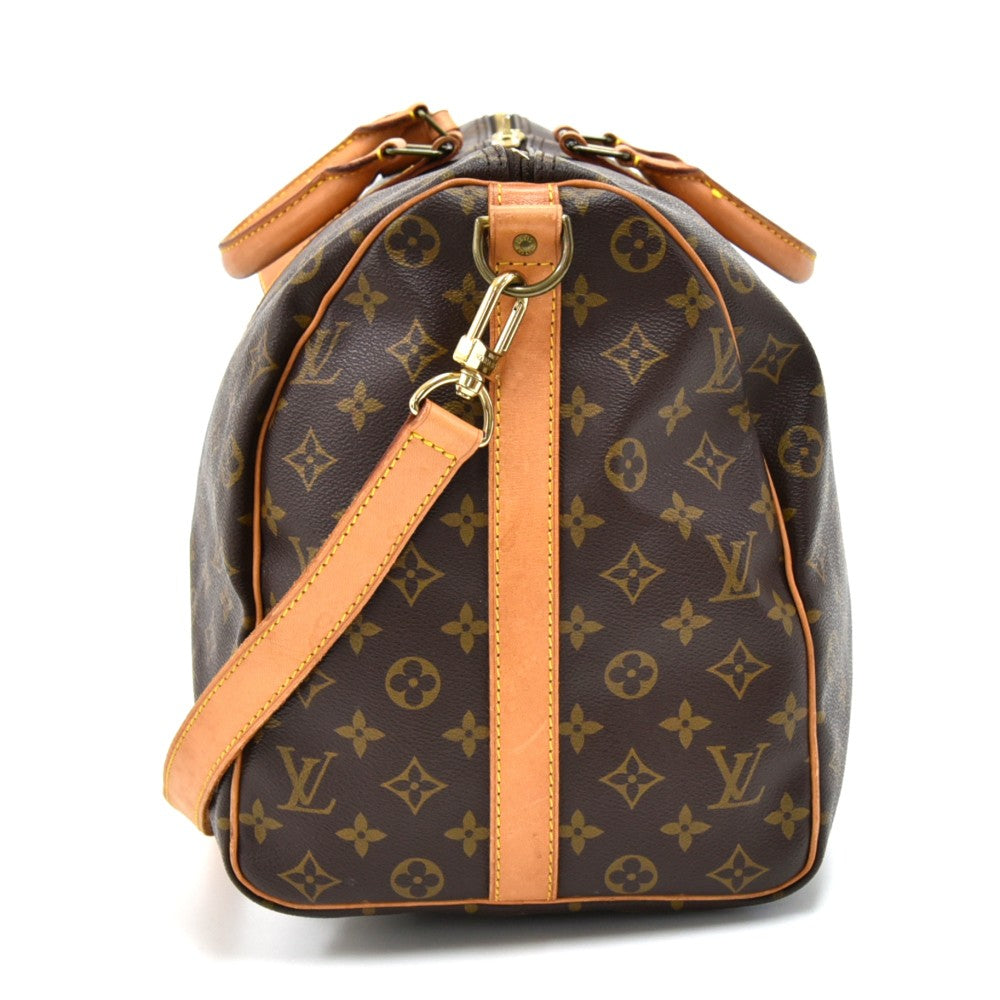 keepall 50 bandouliere monogram canvas duffel bag