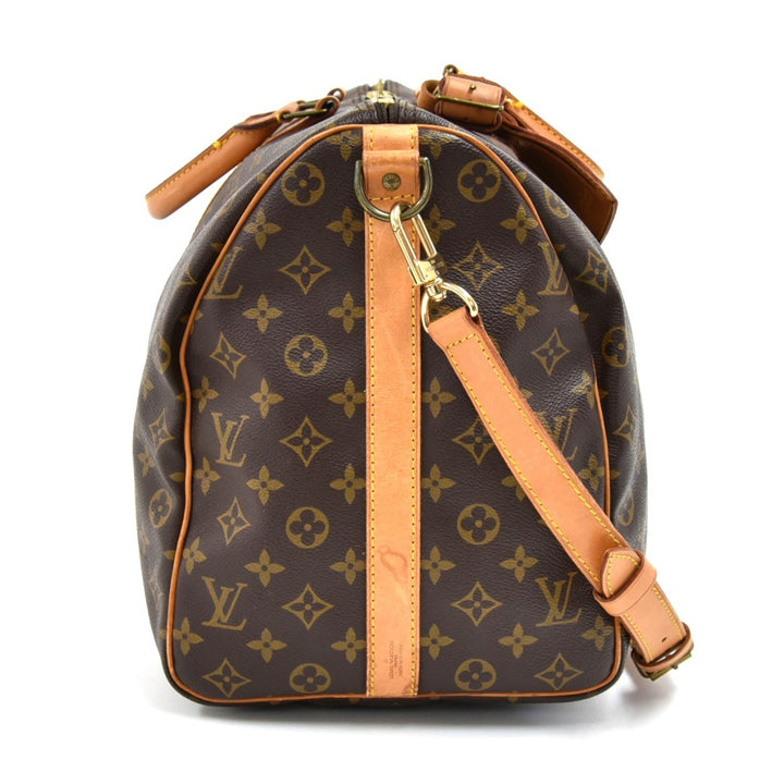 keepall 50 bandouliere monogram canvas duffel bag