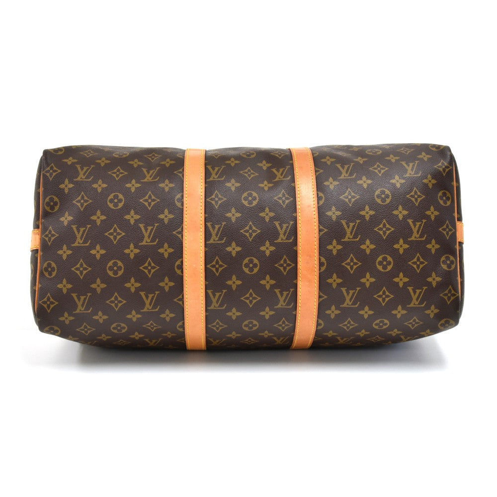 keepall 50 bandouliere monogram canvas duffel bag