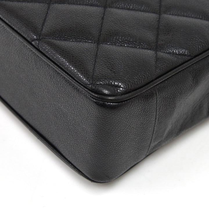 cc turnlock caviar leather bag