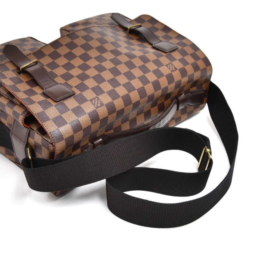 broadway damier canvas large messenger bag