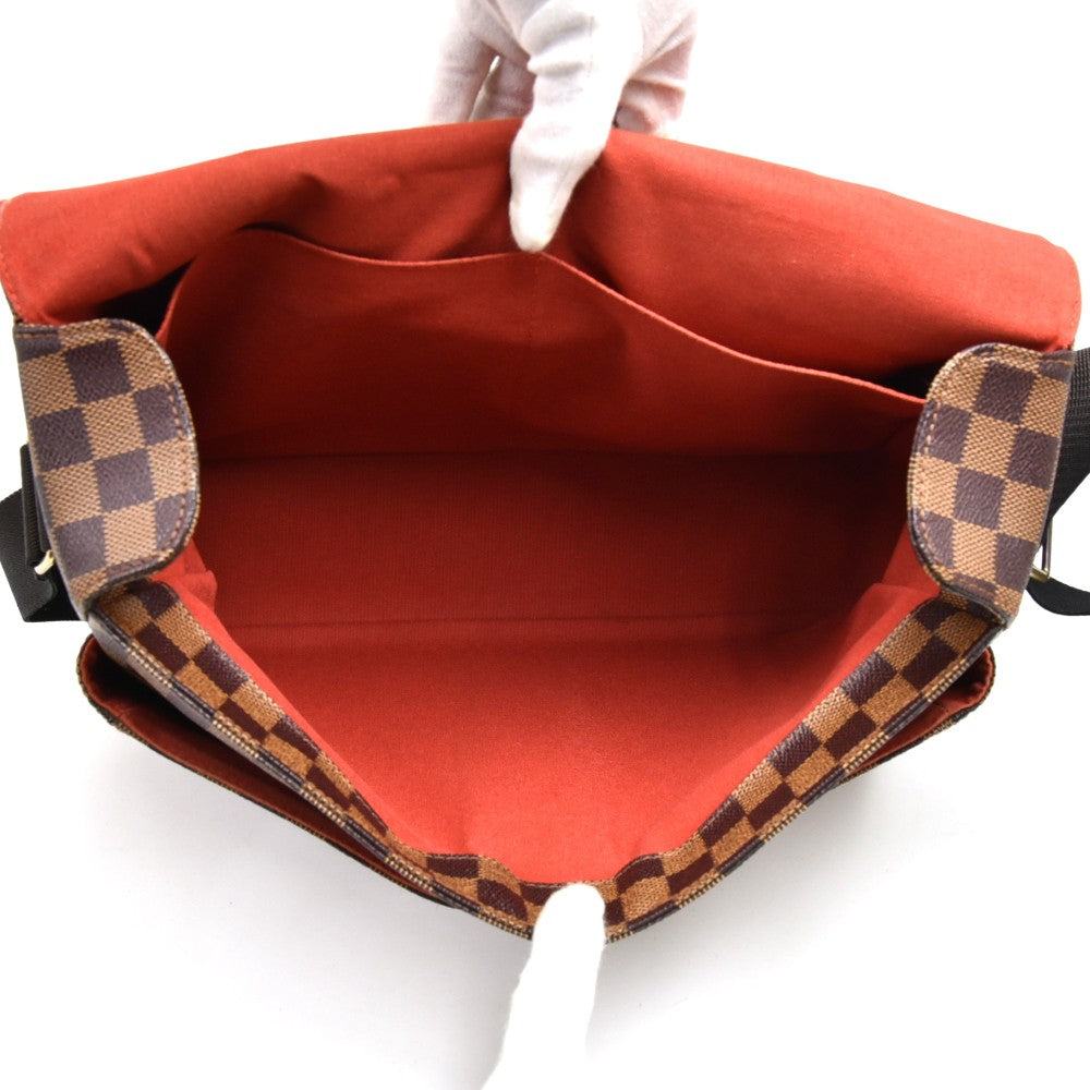 broadway damier canvas large messenger bag