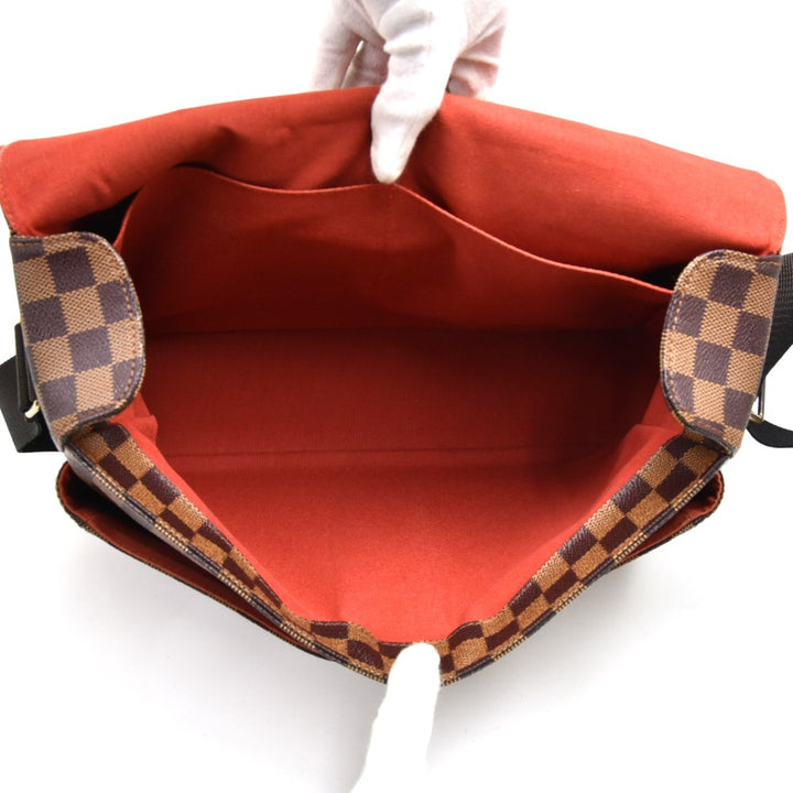 broadway damier canvas large messenger bag