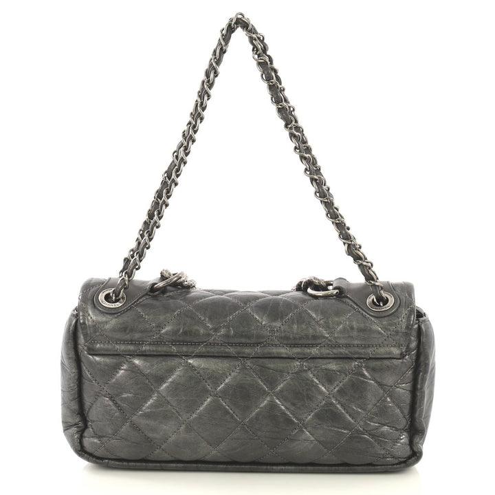 pondichery flap small aged calf leather bag