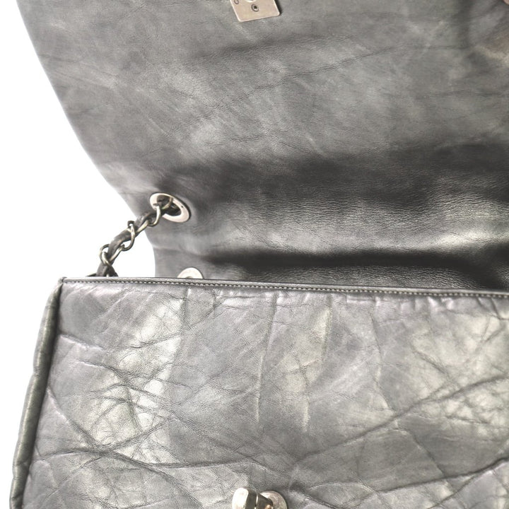 pondichery flap small aged calf leather bag